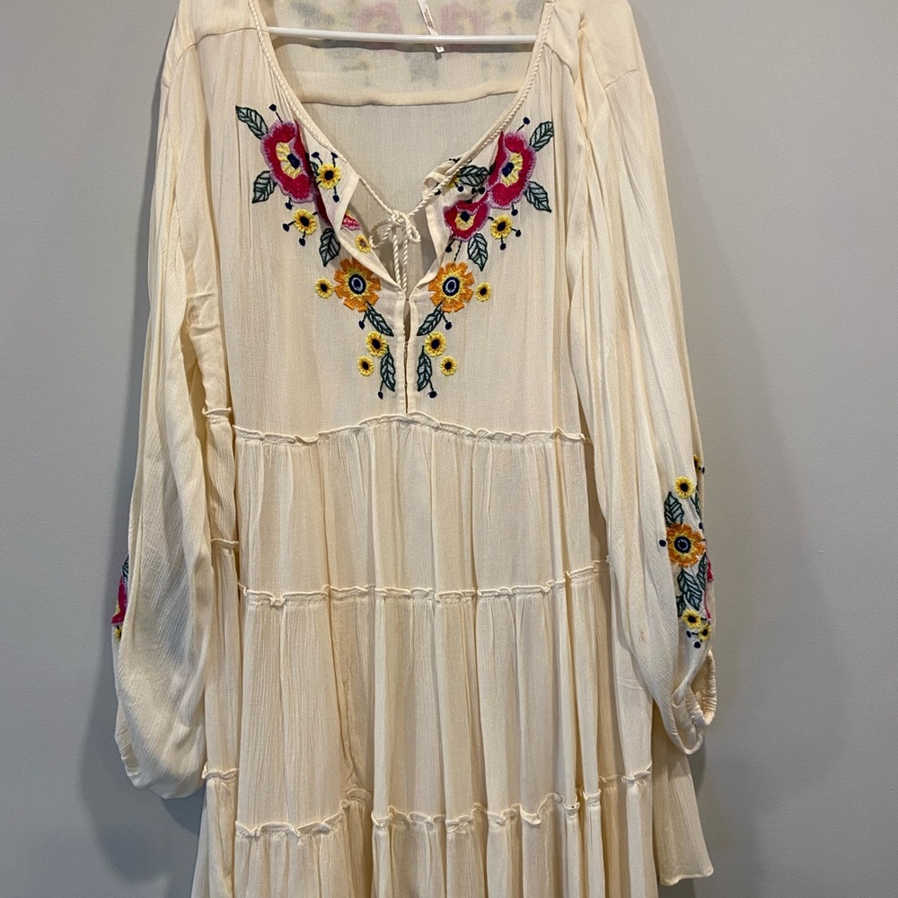free people floral dress size large